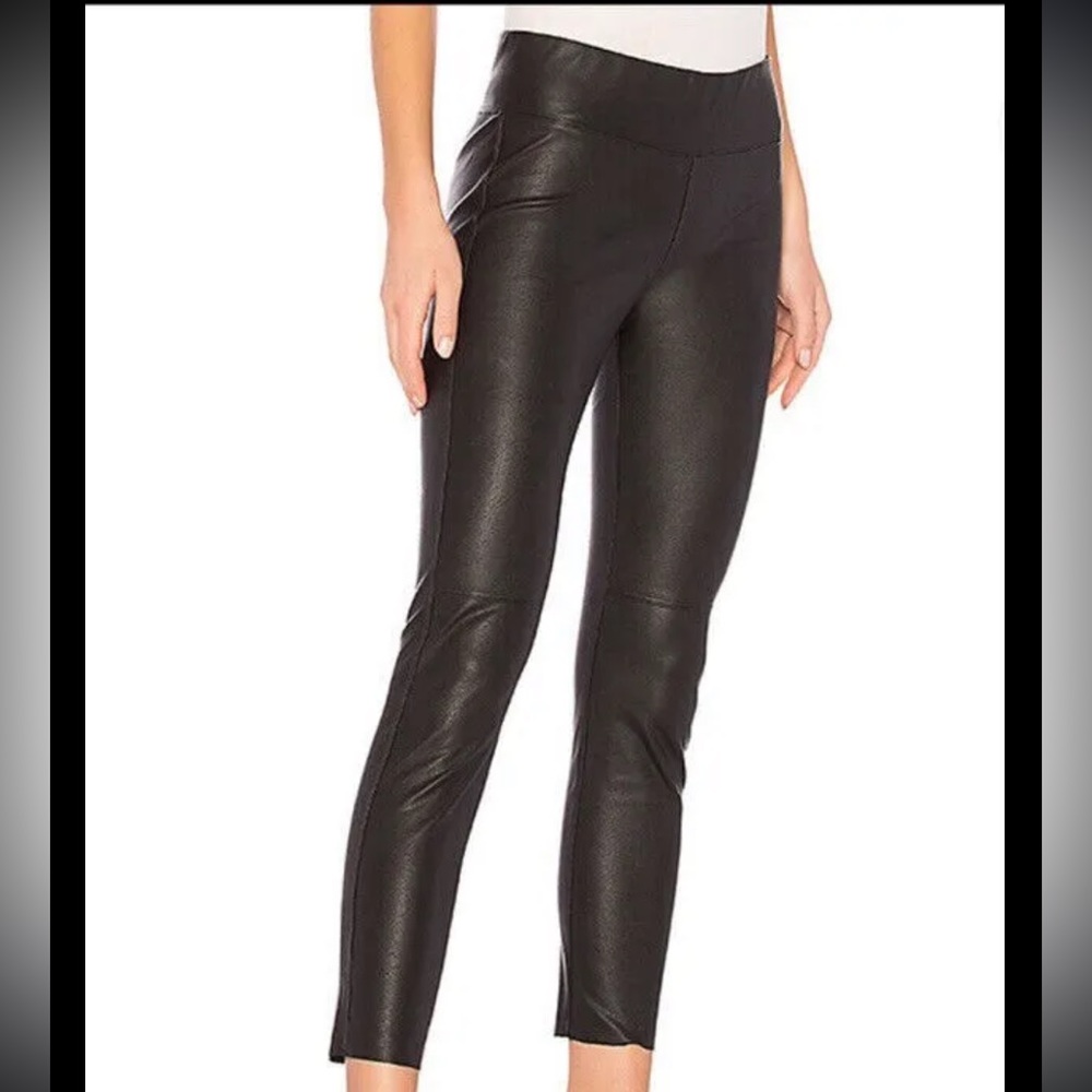 David Lerner New York Leather Black Leggings size Xsmall